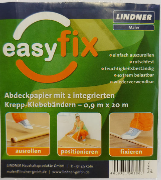 Abdeckpapier mit zwei Klebestreifen EASY FIX